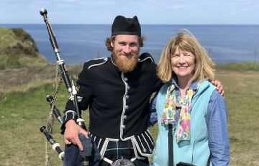 Isle of Skye with Bagpiper